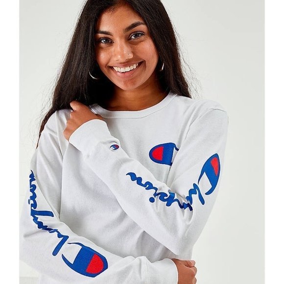 NWT Champion Boyfriend Long Sleeve T-Shirt - Picture 2 of 3